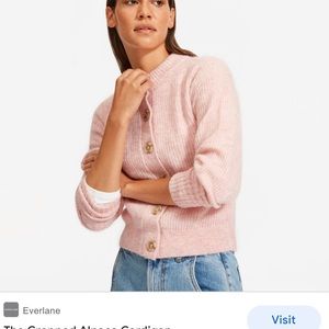 Everlane Cropped Alpaca cardigan